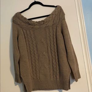 Off the shoulder sweater